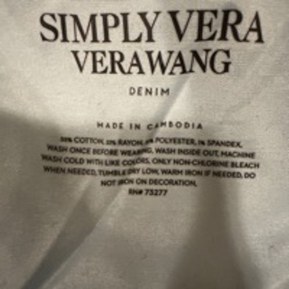 Women's Simply Vera Vera Wang Denim Shorts Size 4 Blue - Picture 5 of 7